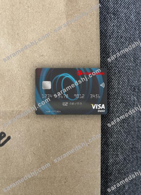 Japan Chiba Bank visa debit card photolook front